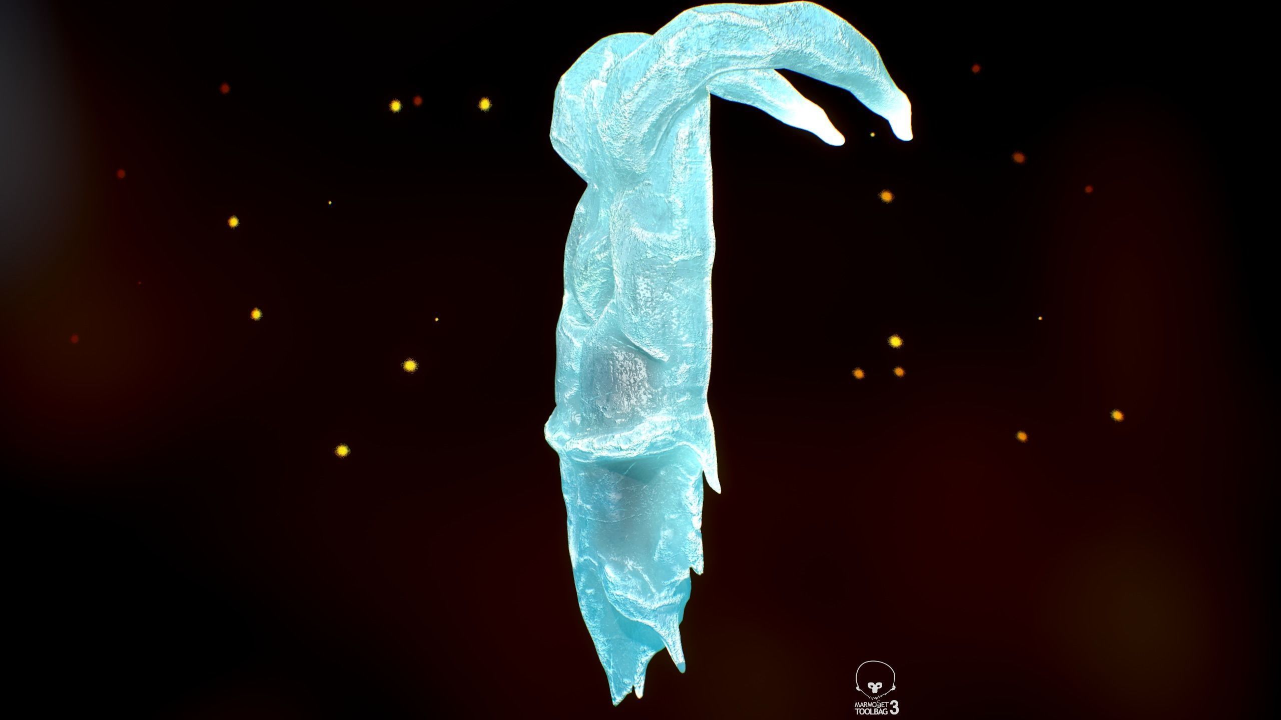 Shield Low-poly 3D model_10