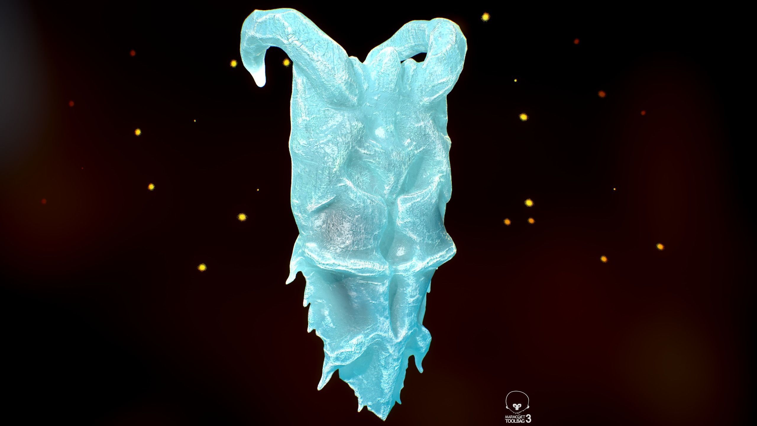 Shield Low-poly 3D model_2