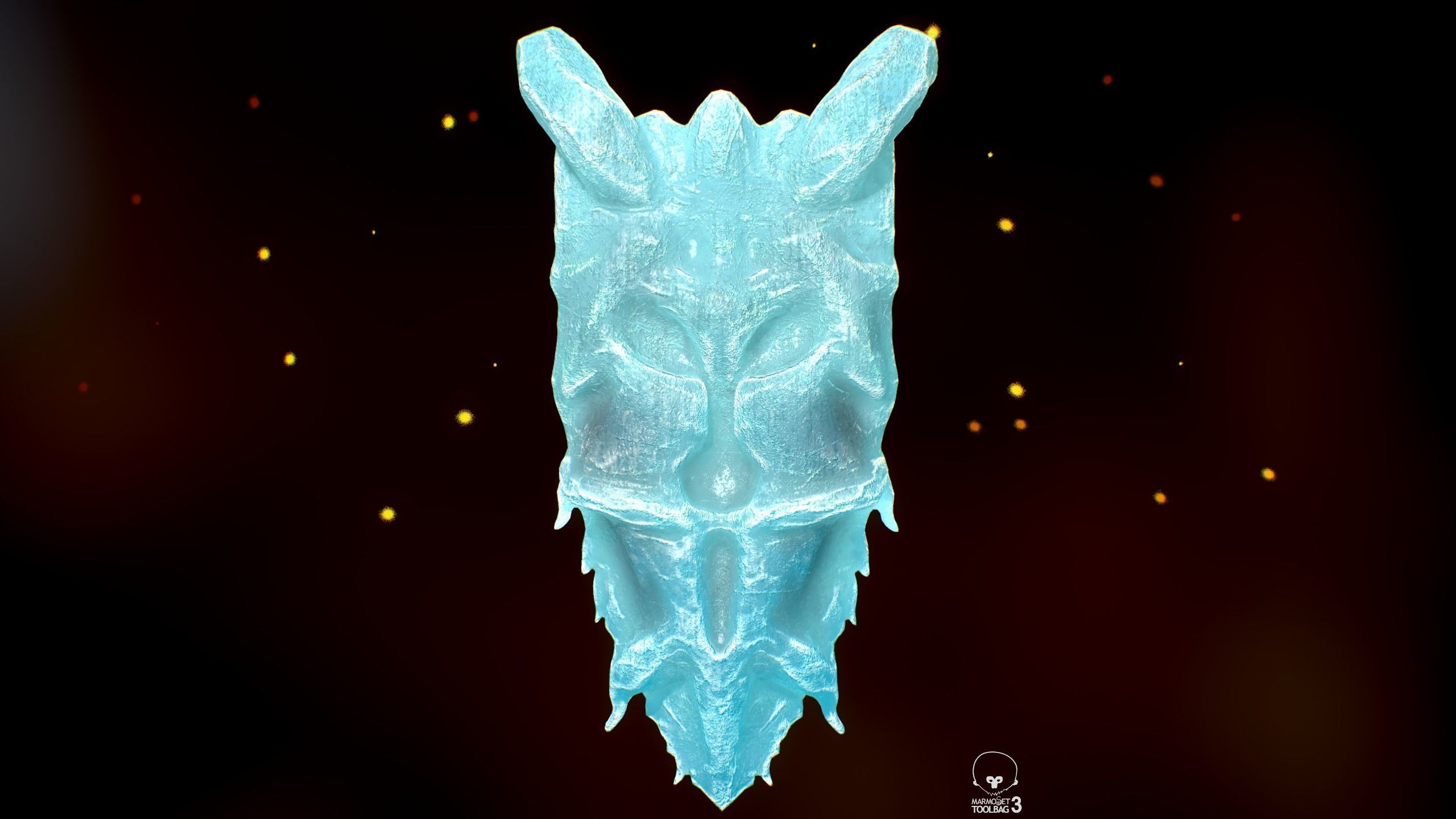 Shield Low-poly 3D model_3