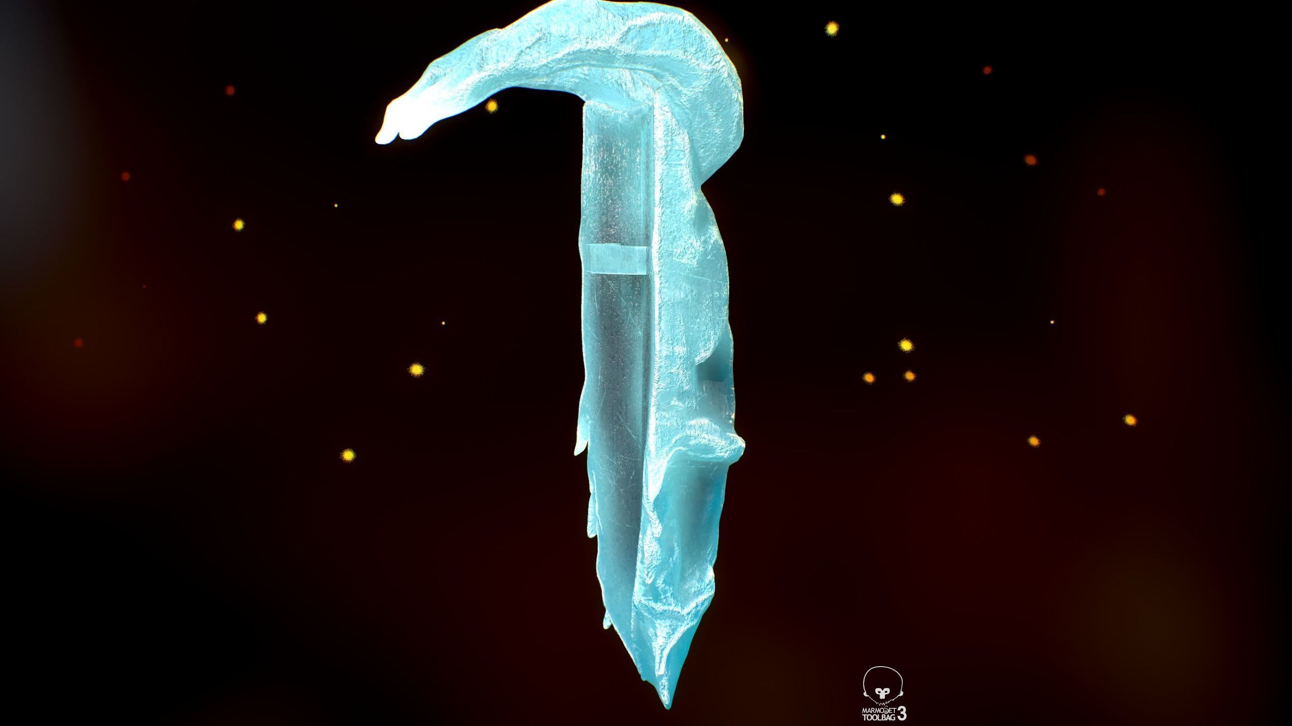 Shield Low-poly 3D model_5