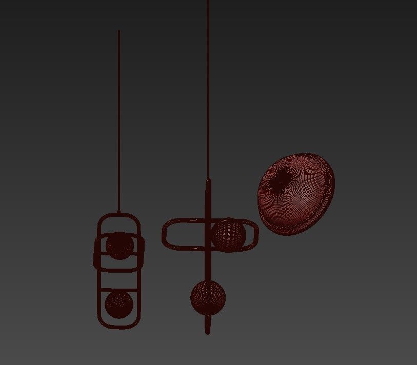 GOLD Hanging 3D model_3