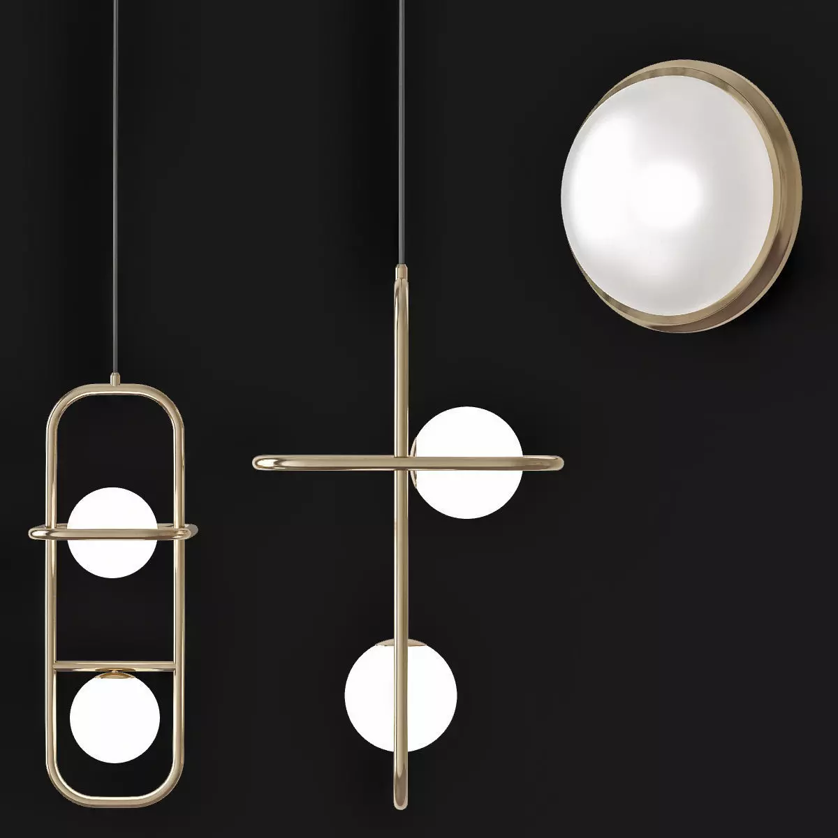 GOLD Hanging 3D model_0