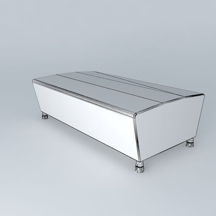 Soft bench  Free 3D model_3
