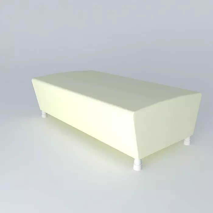 Soft bench  Free 3D model_0