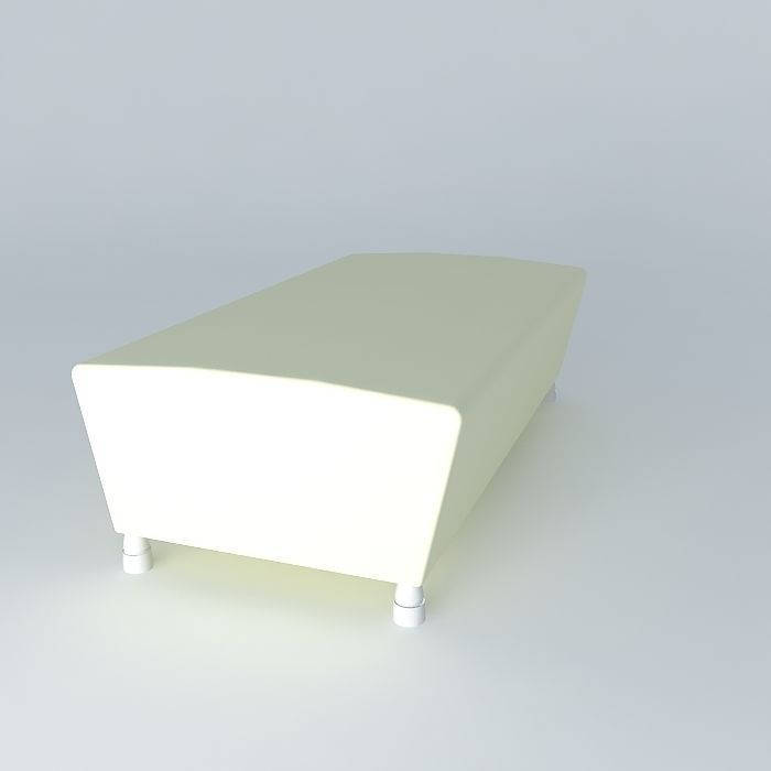 Soft bench  Free 3D model_1