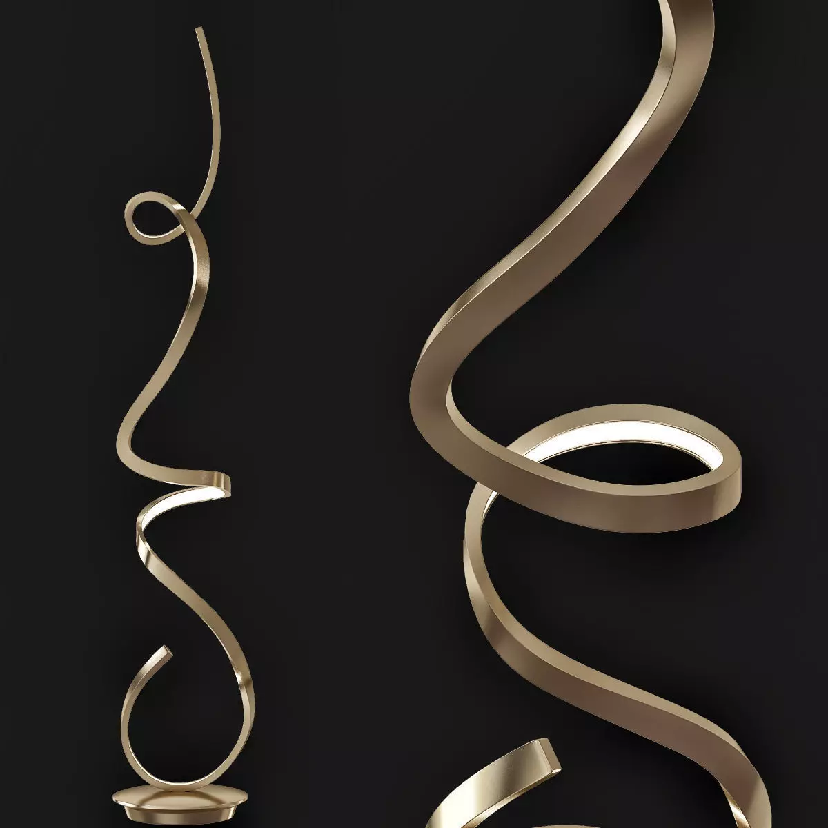 Led Floor Lamp 3D model_0