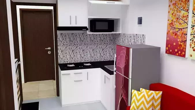 Minimalis Interior Design Apartment 3D model