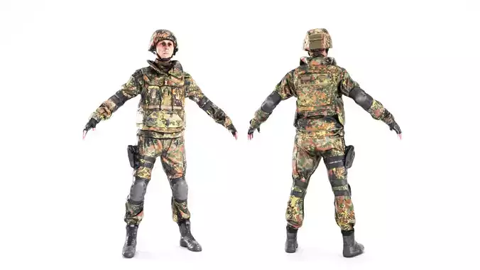 Soldier in Bundeswehr military uniform 11