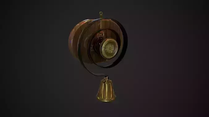 Servants bell Low-poly 3D model