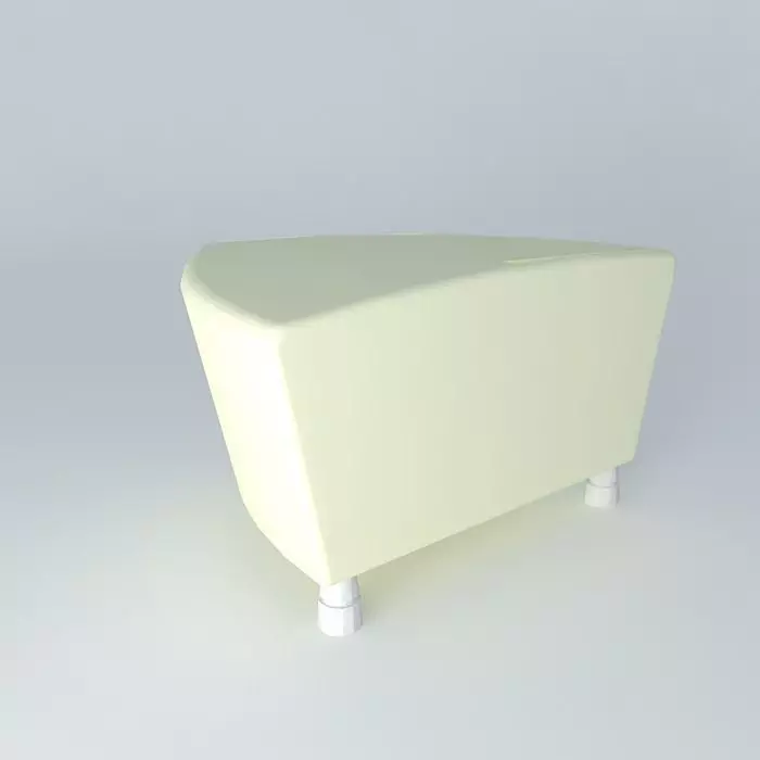 Soft bench  Free 3D model_0