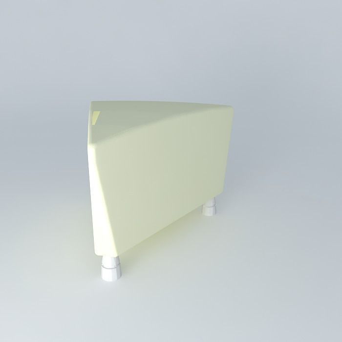 Soft bench  Free 3D model_2