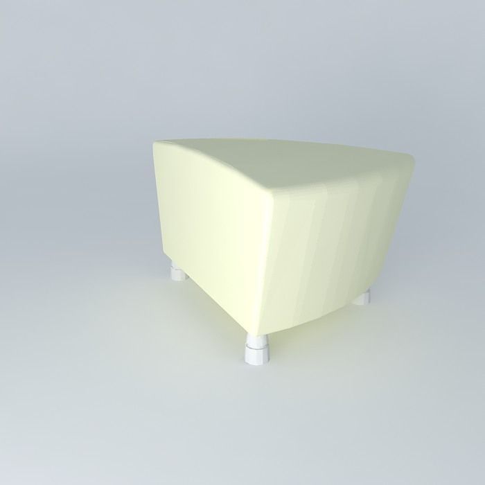 Soft bench  Free 3D model_1