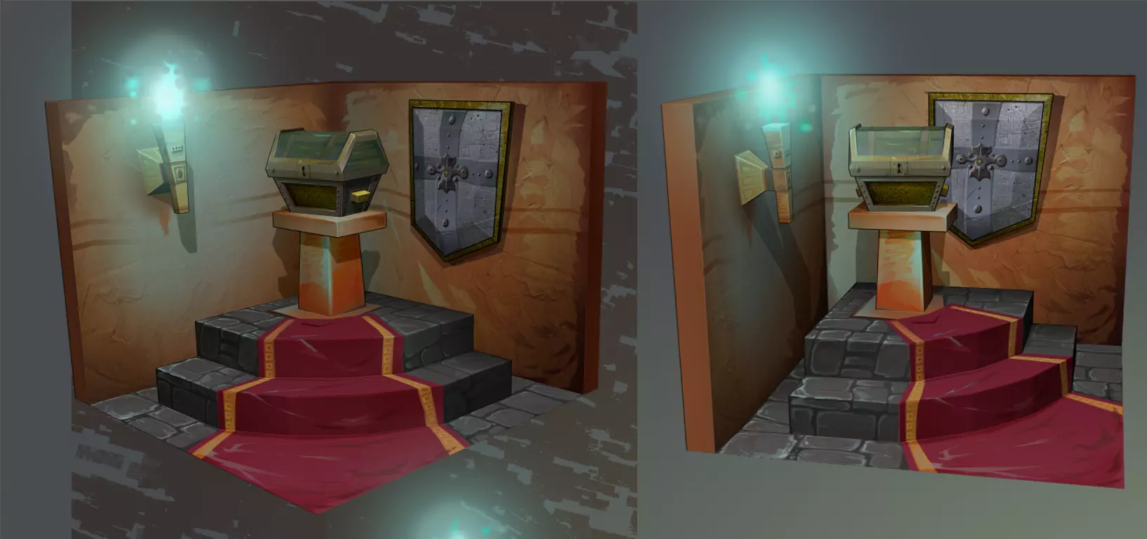 The Treasure Room Low-poly 3D model_0