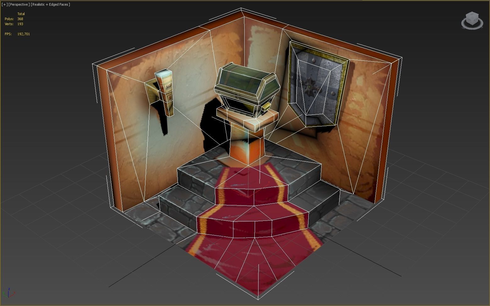 The Treasure Room Low-poly 3D model_5
