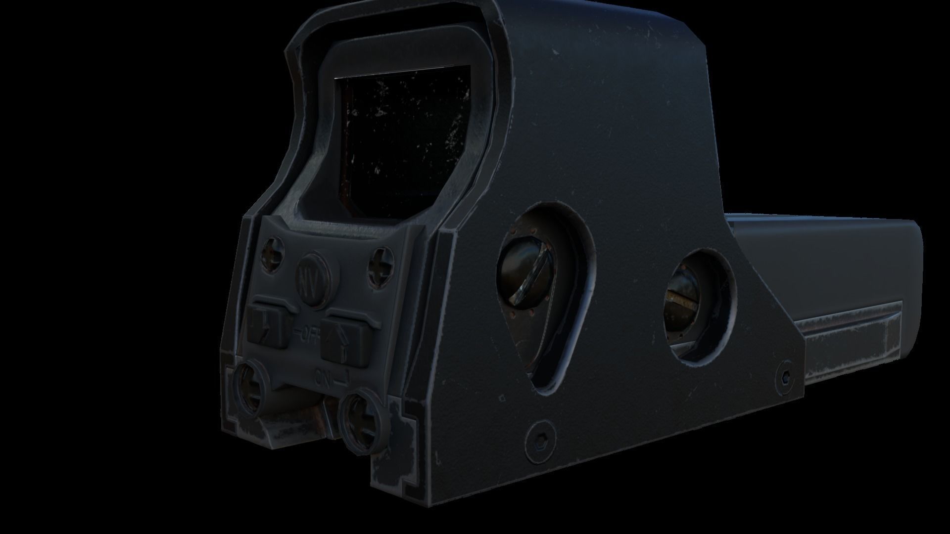 Sight and Scope Package Low-poly 3D model_49