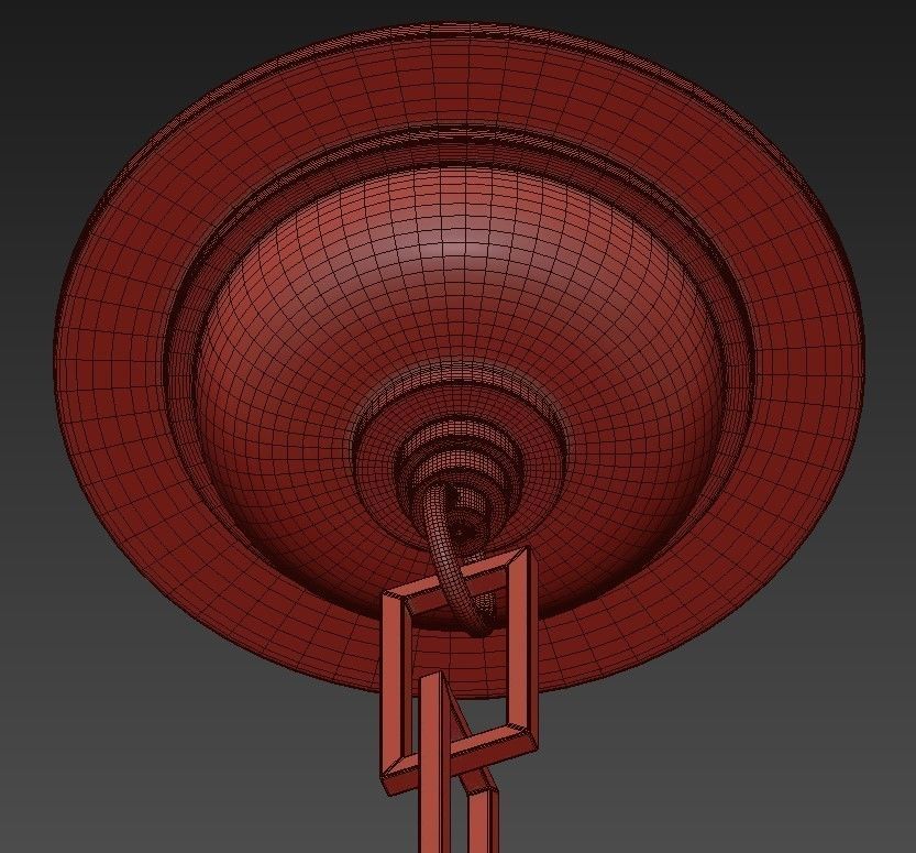 LARGE ONE TIER CHANDELIER 3D model_4