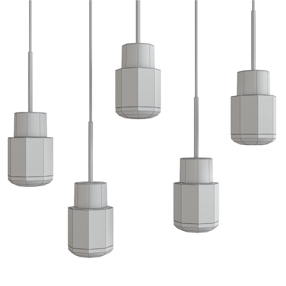 Pendant Lamp collection 3d model Low-poly 3D model_18