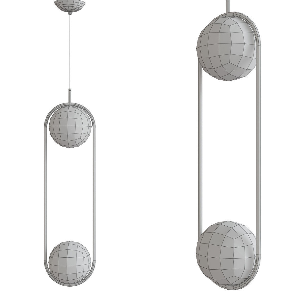 Pendant Lamp collection 3d model Low-poly 3D model_10