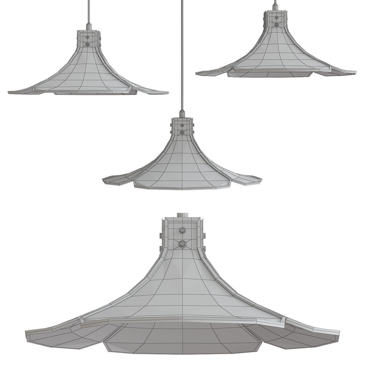 Pendant Lamp collection 3d model Low-poly 3D model_13