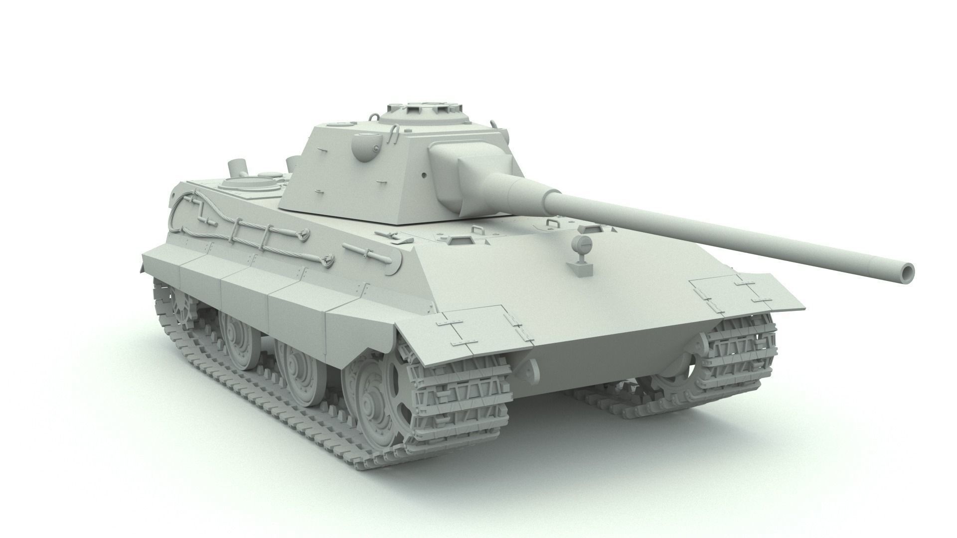 E-50 tank 3D model_0