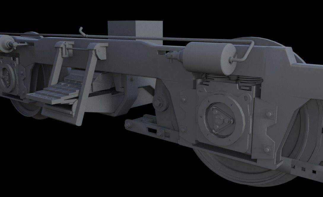 Southern Norfolk Bogie - truck 3D model_3