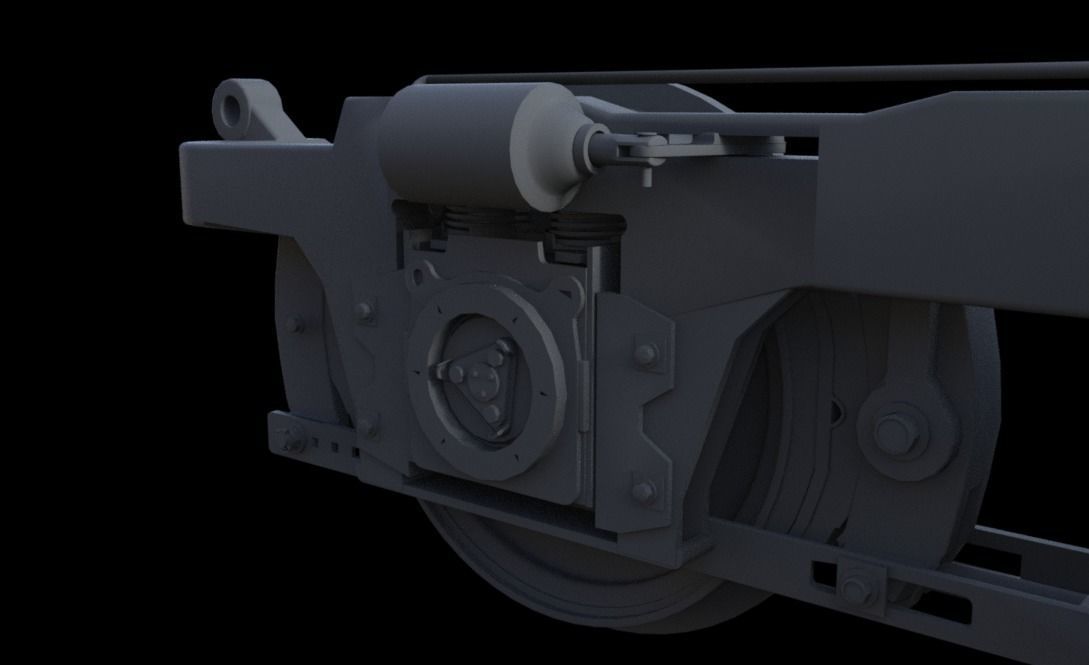 Southern Norfolk Bogie - truck 3D model_5