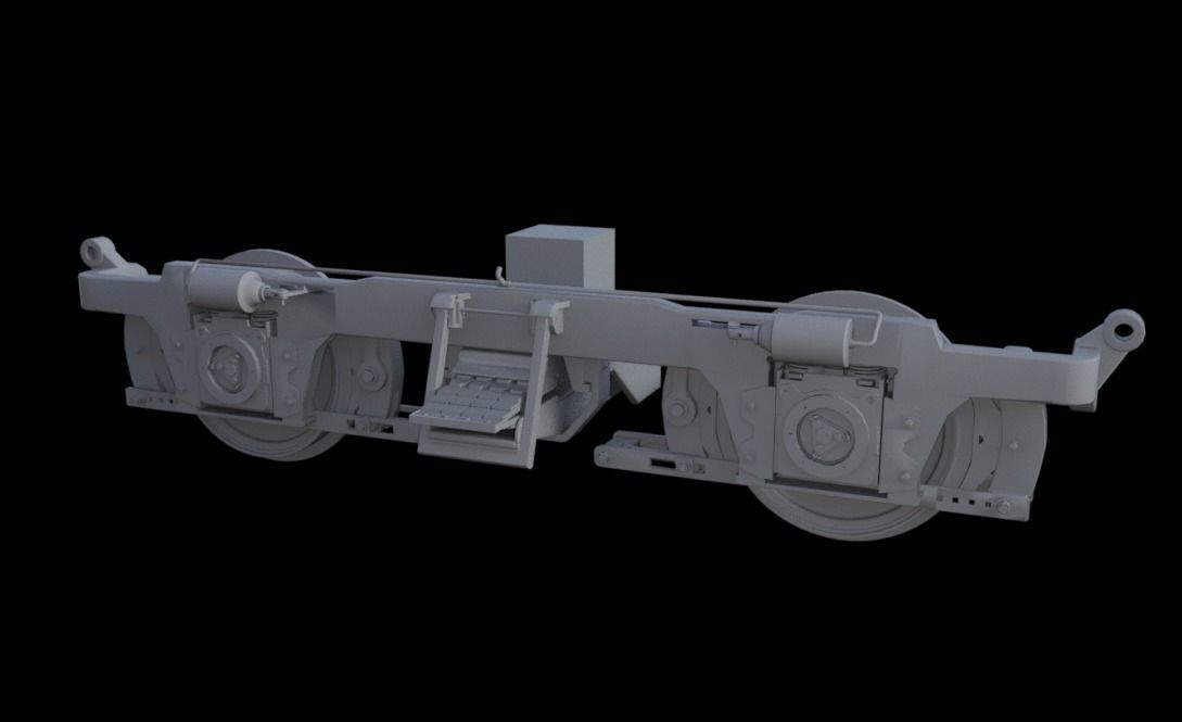Southern Norfolk Bogie - truck 3D model_1