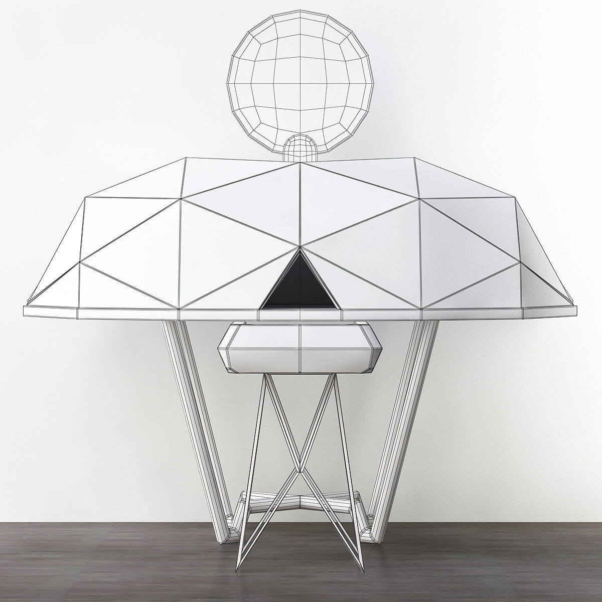 Toilet table collection 3d model Low-poly 3D model_9