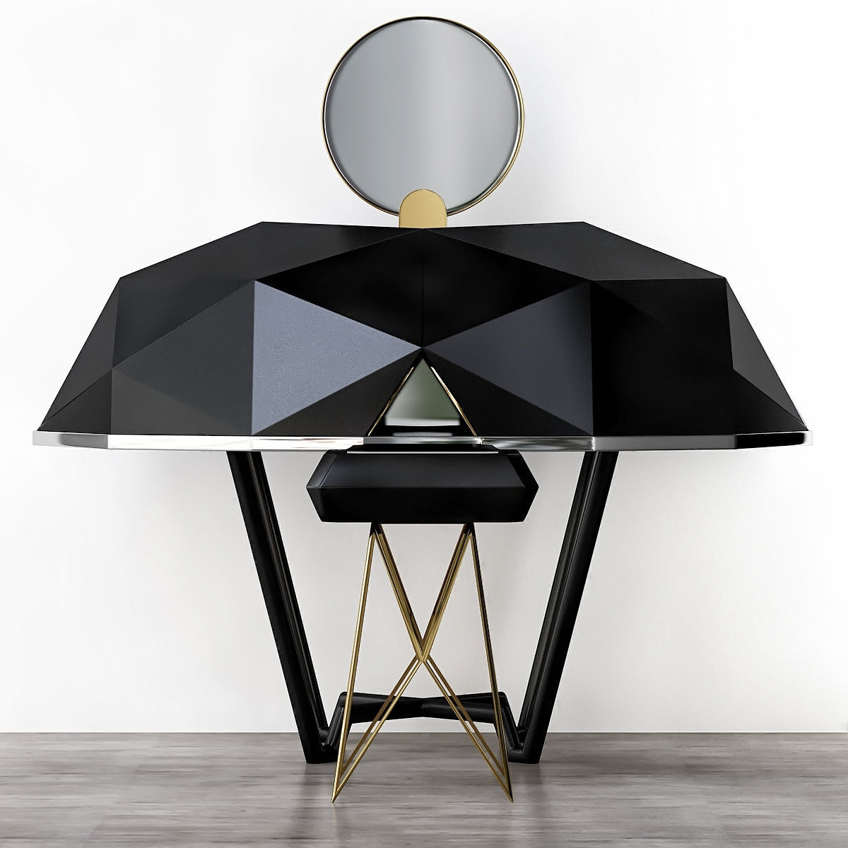 Toilet table collection 3d model Low-poly 3D model_10