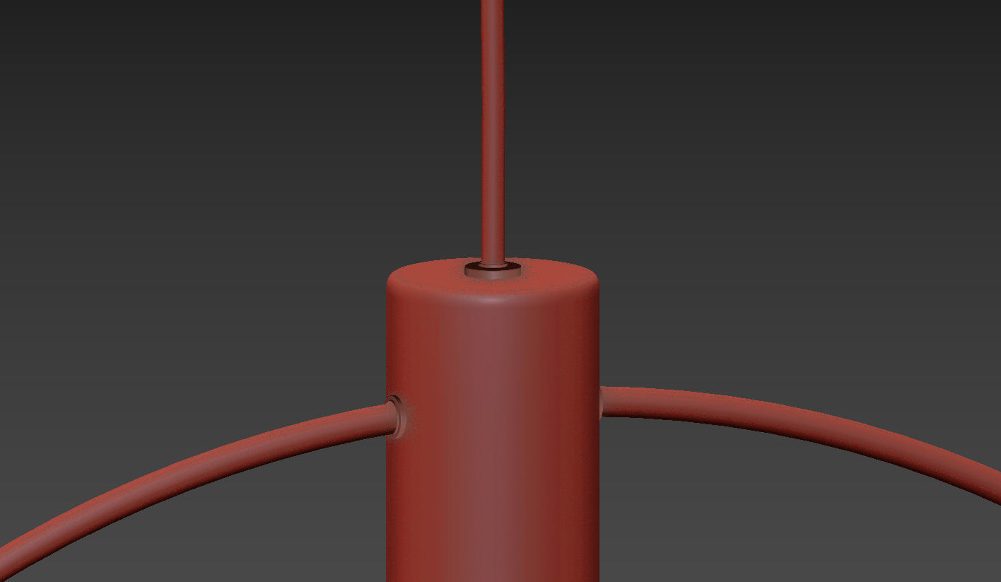 Ladies and Gentlemen - Aura cluster 4 Brown Cord 3D model_5