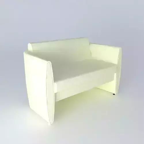 Simple white sofa 