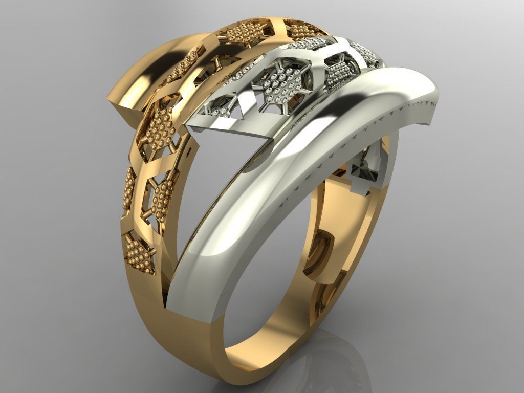 GC GOLD Y0088- Ring 3D print model 3D print model_1