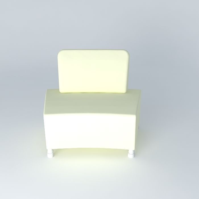 Simple sofa Free 3D model_2