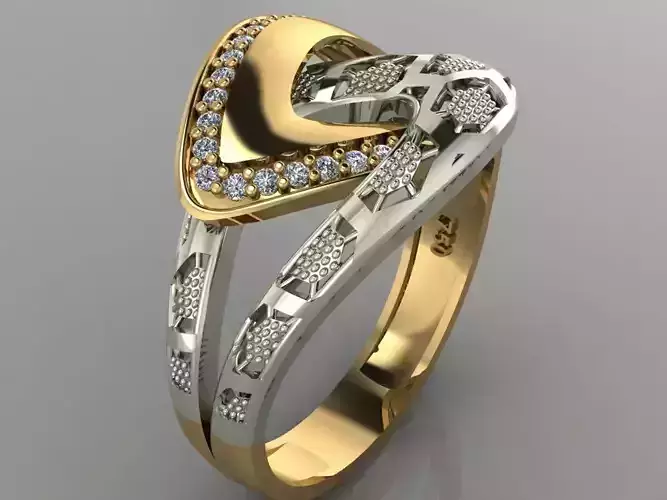 GC GOLD Y0089-  Diamond Ring 3D print model