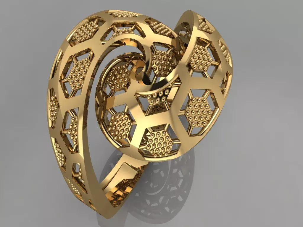 GC GOLD Y0090- Ring  3D print model_0