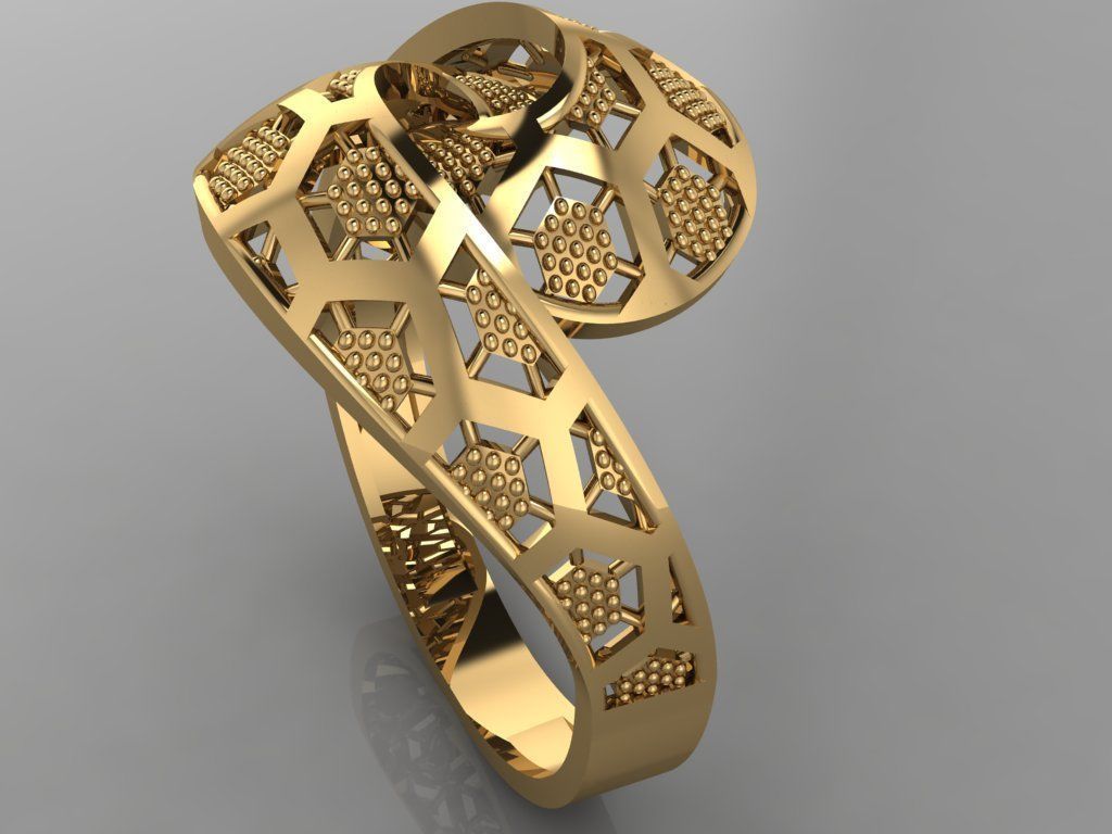 GC GOLD Y0090- Ring  3D print model_1