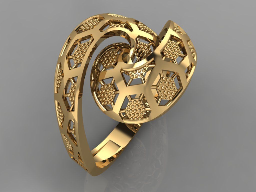 GC GOLD Y0090- Ring  3D print model_2