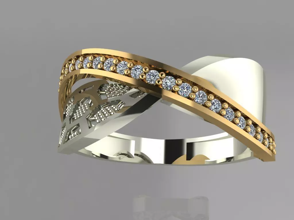 GC GOLD Y0091- Ring  3D print model_0