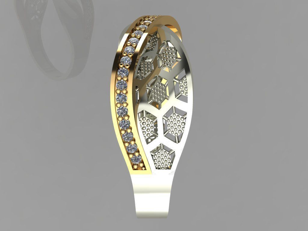 GC GOLD Y0091- Ring  3D print model_1