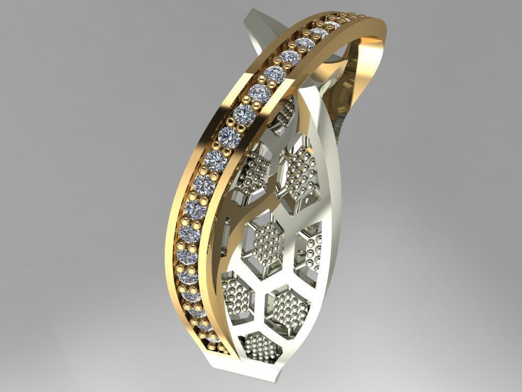 GC GOLD Y0091- Ring  3D print model_2