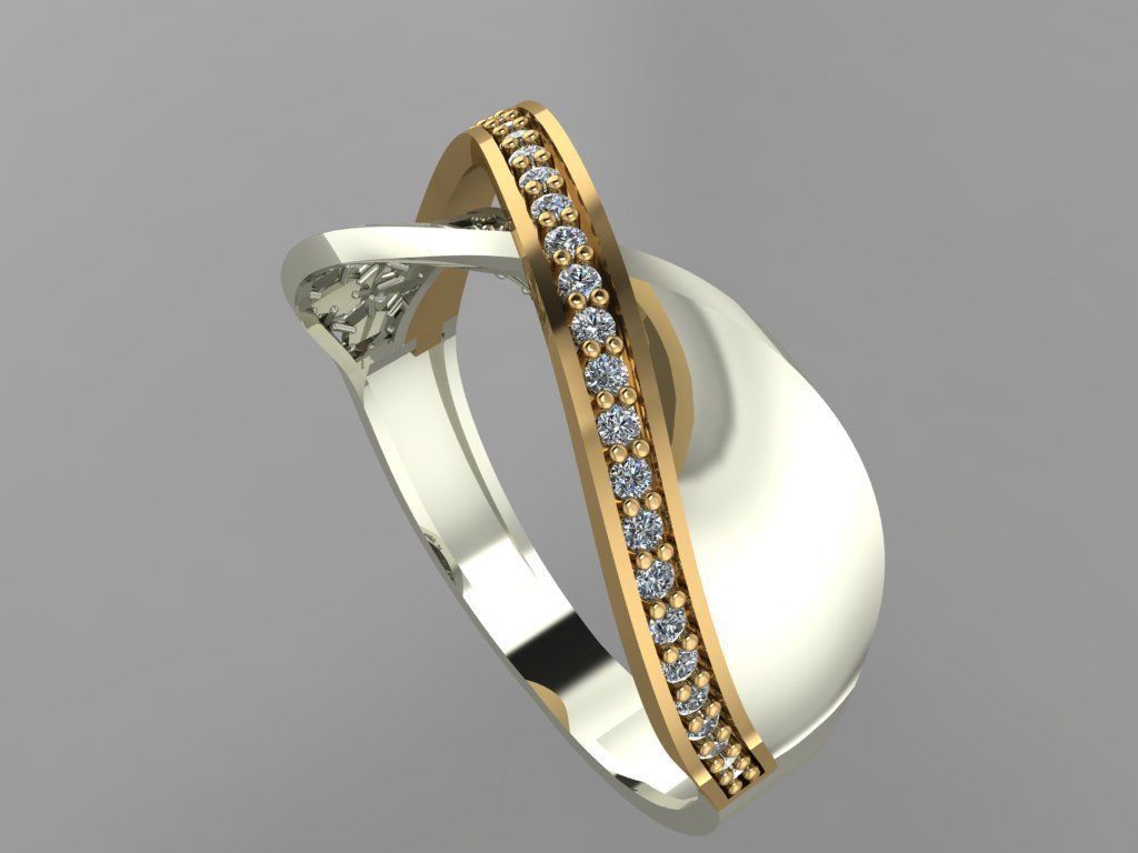 GC GOLD Y0091- Ring  3D print model_3