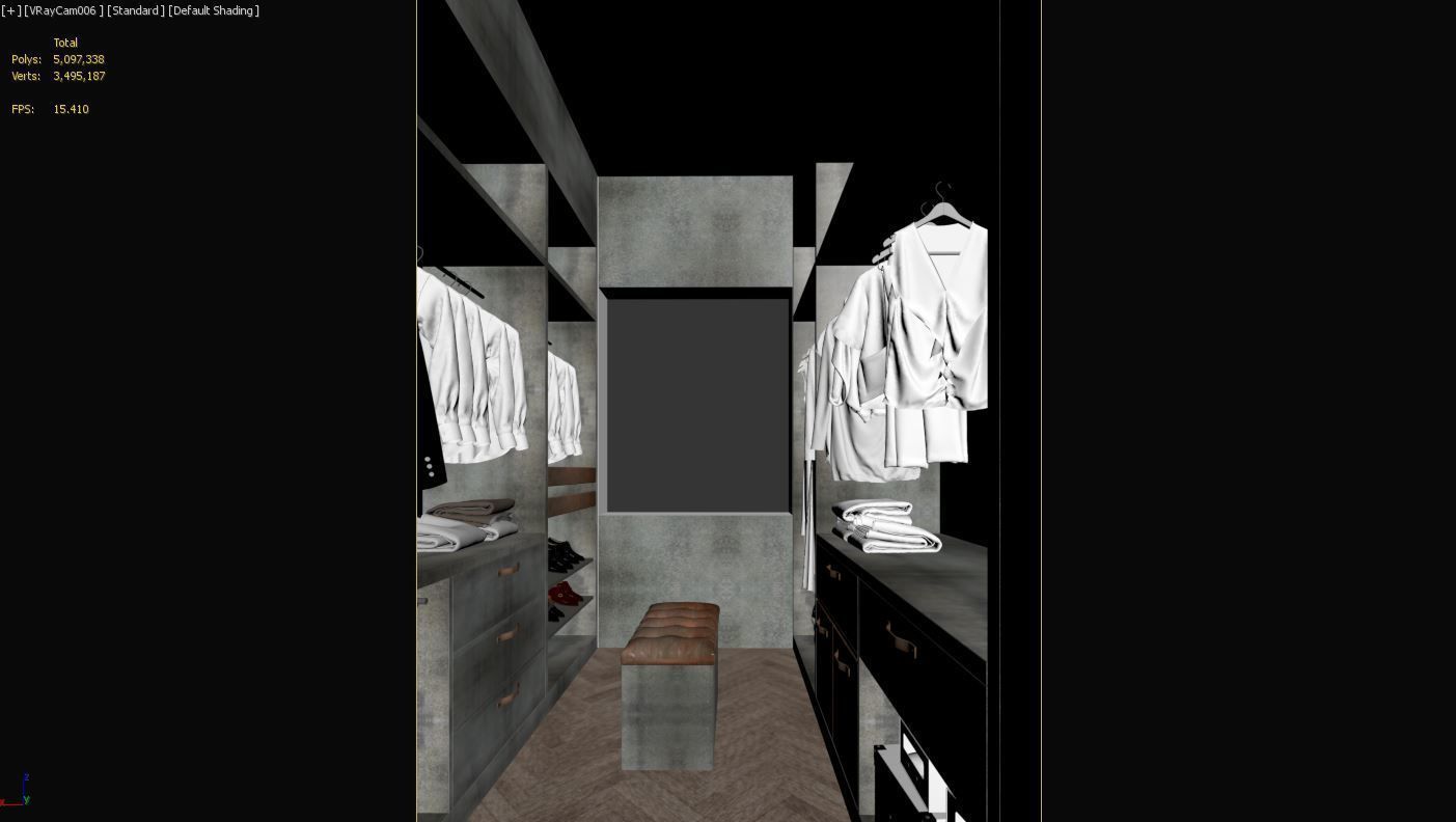 Modern Bedroom 3D model_6