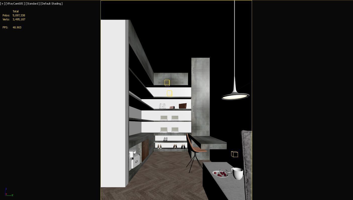 Modern Bedroom 3D model_5