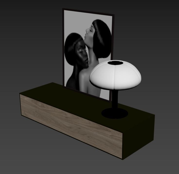 Modern Bedroom 3D model_5