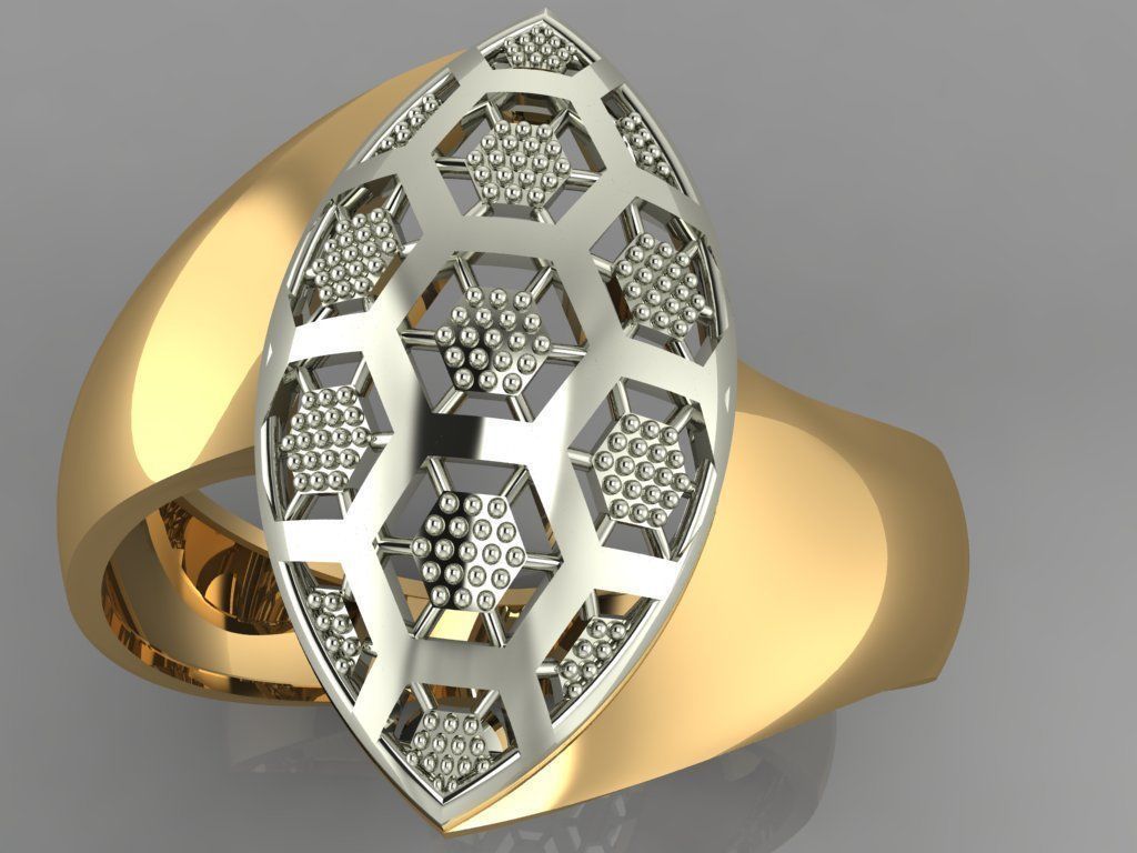 GC GOLD Y0094- Ring  3D print model_1