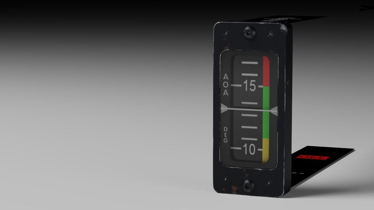 F16 Angle Of Attack Indicator - AOA 3D model_3