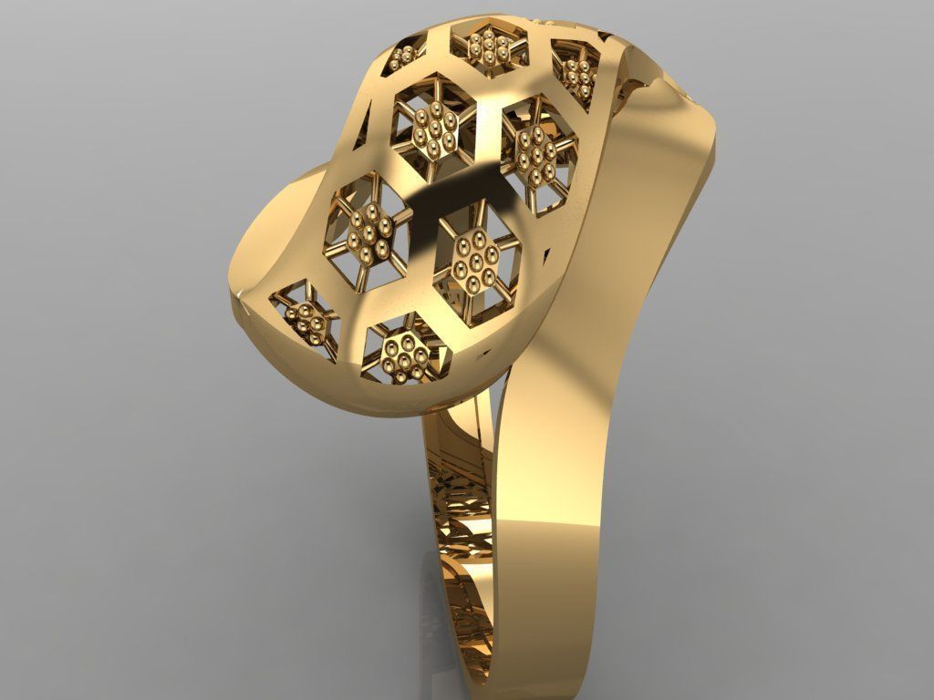 GC GOLD Y0097- Ring 3D print model_2