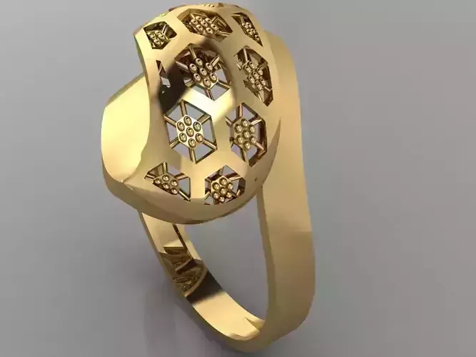 GC GOLD Y0097- Ring 3D print model