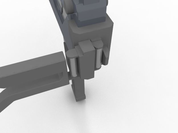 Triple Barrel Submachine Gun Low-poly 3D model_6