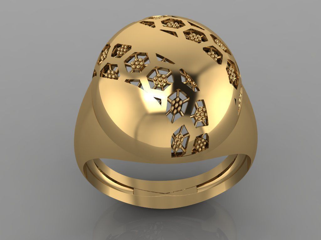 GC GOLD Y101- Ring 3D print model_2